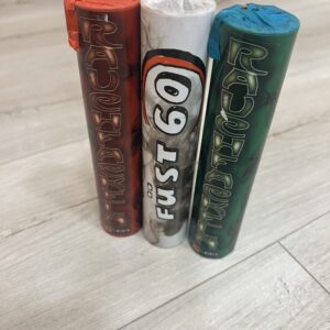 Füstgyertya 55_piros_fehér_zöld/nemzeti csokor/3 db/csomag