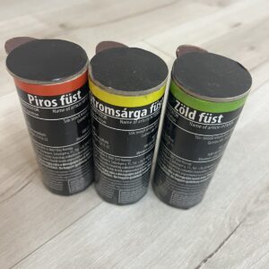 Ghána/szurkolói csomag(3 db/csomag)Füstgyertya_120_piros-sárga-zöld