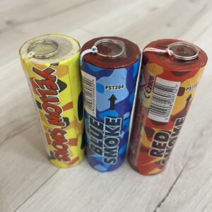 Kongó/szurkolói csomag(3 db/csomag)Füstgyertya 70_gránát_sárga_kék_piros
