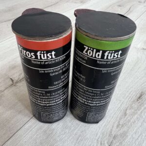 Marokkó/szurkolói csomag (2 db/csomag) Füstgyertya_120_piros_zöld