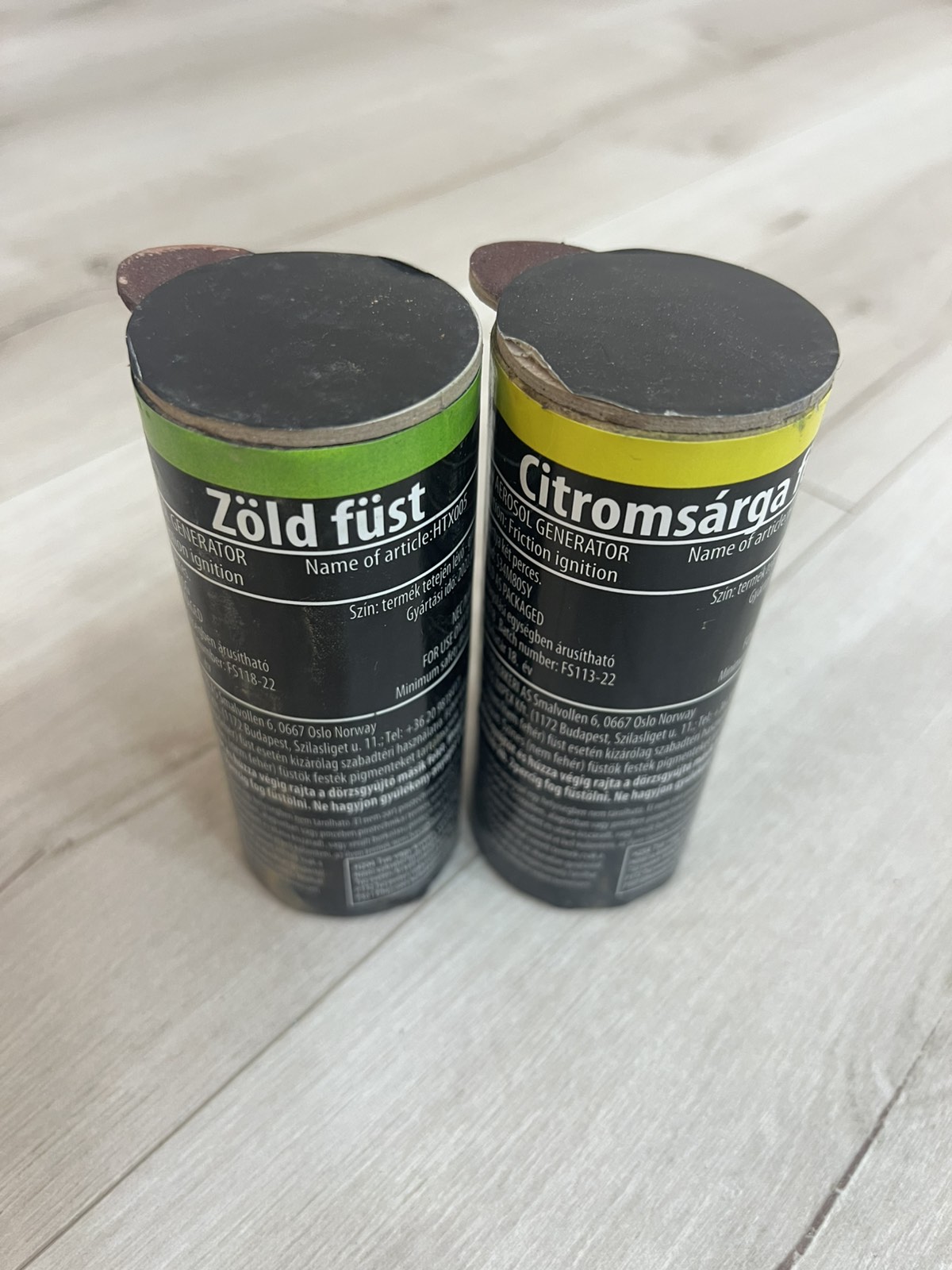 Brazília/szurkolói csomag (2 db/csomag) Füstgyertya_120_zöld_sárga
