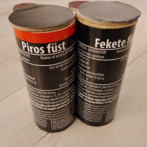 Kispest-Honvéd FC/szurkolói csomag (2 db/csomag) Füstgyertya_120_piros_fekete