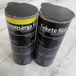 Soroksár SC/szurkolói csomag (2 db/csomag) Füstgyertya_120_sárga_fekete
