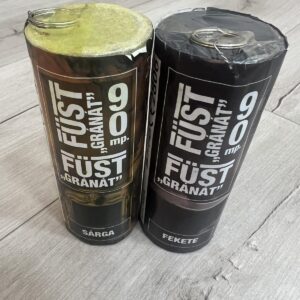 Soroksár SC/szurkolói csomag (2 db/csomag) Füstgyertya_90_gránát_sárga_fekete